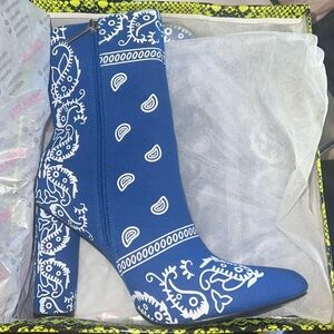Bandana Print Bootie